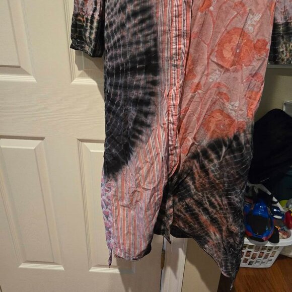 V. De. Vinster Patchwork Tie and Dye Dress Size Medium - Picture 12 of 16